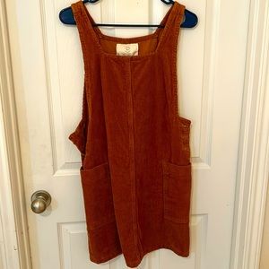 Cotton On Corduroy Dress in Burnt Orange